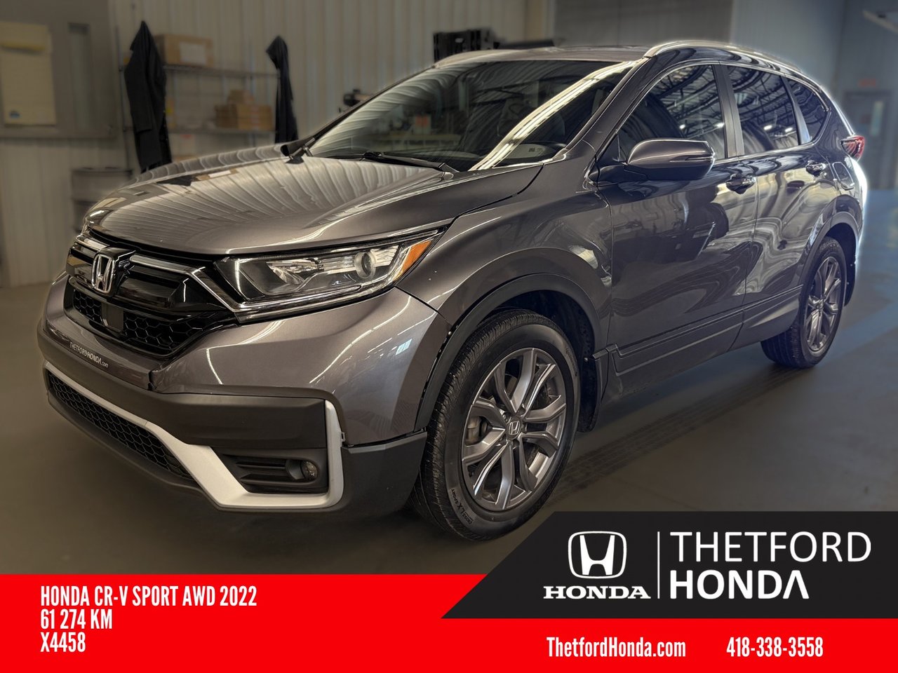 Gray 2022 Honda CR-V SUV / Crossover Continuously Variable Transmission