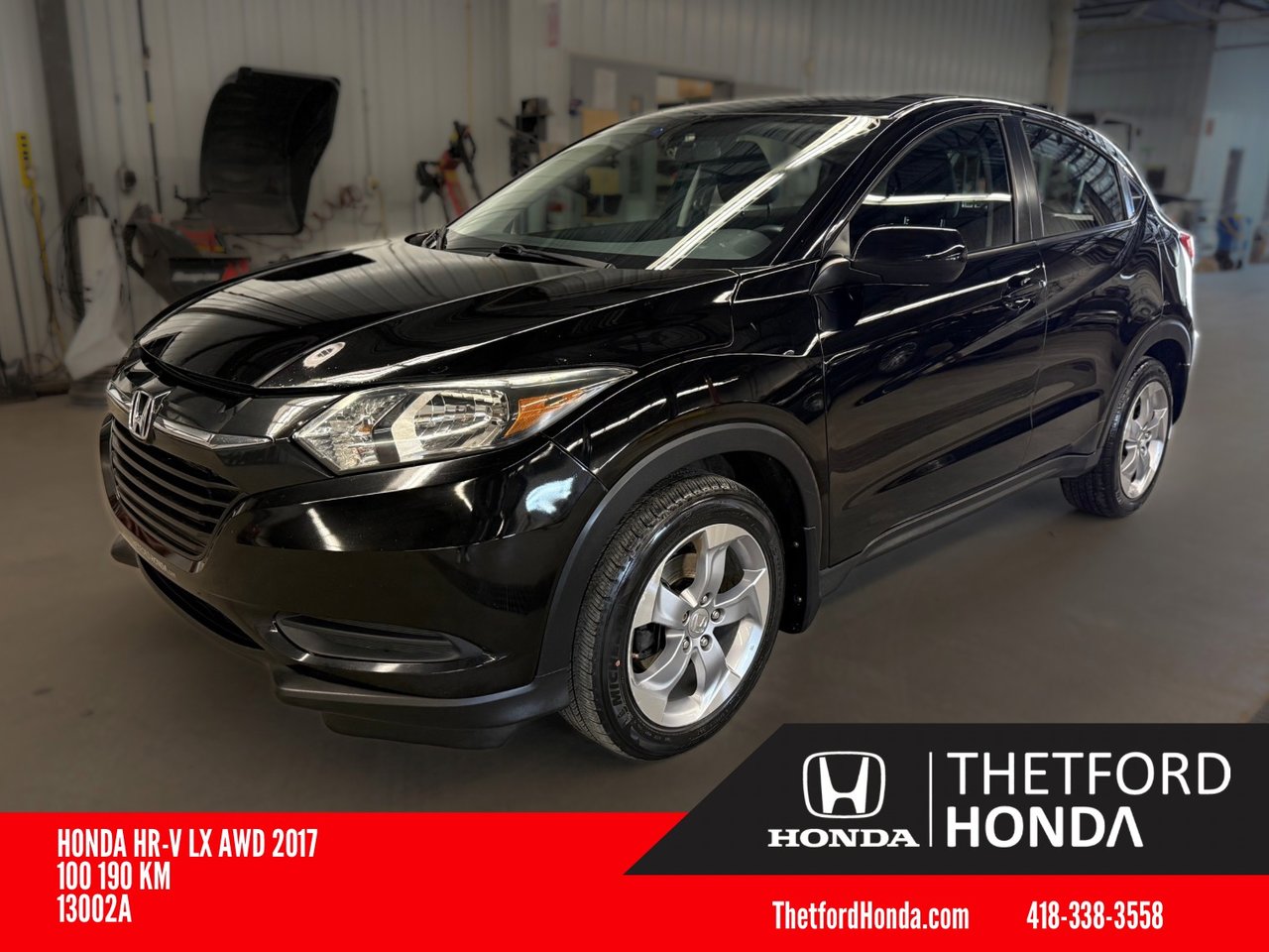 Black 2017 Honda HR-V SUV / Crossover All-Wheel Drive Continuously Variable Transmission