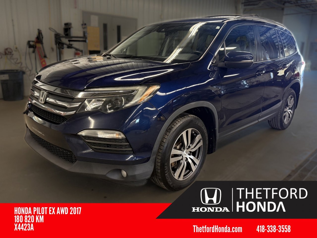 Blue 2017 Honda Pilot SUV / Crossover All-Wheel Drive Automatic