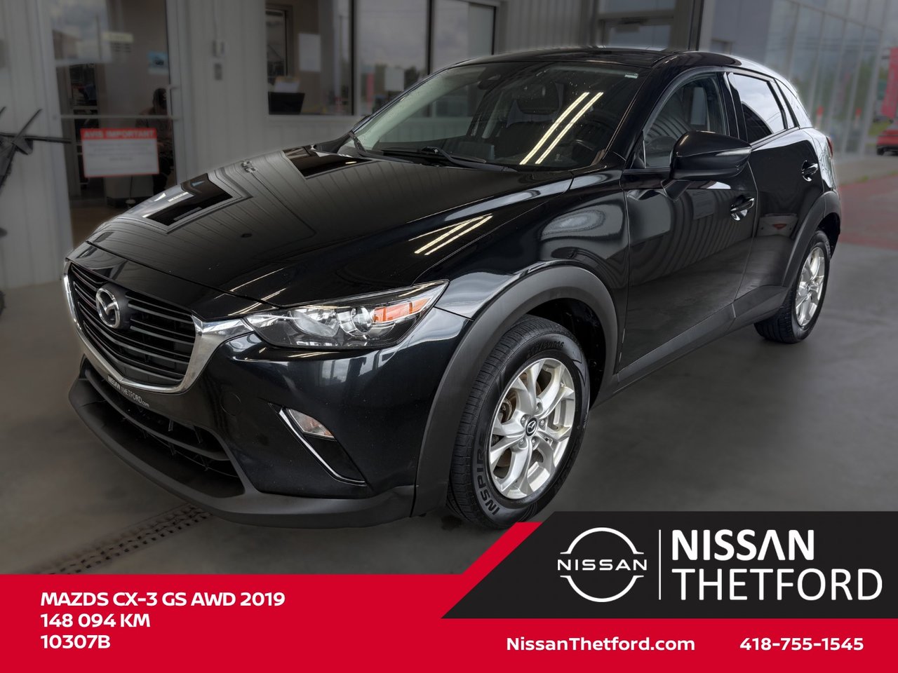 Black 2019 Mazda CX-3 SUV / Crossover  Automatic