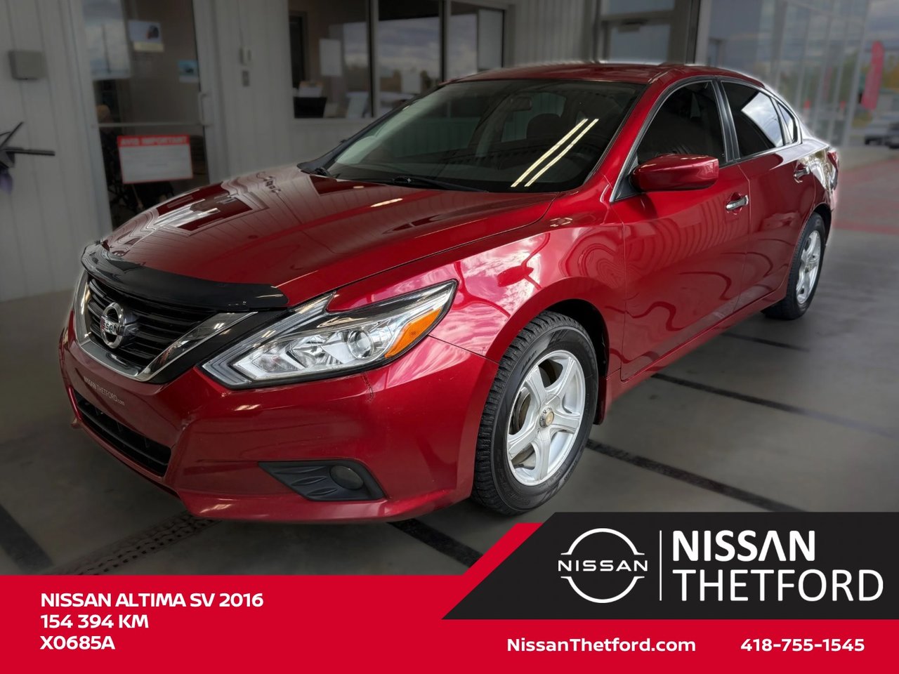 Red 2016 Nissan Altima Sedan Front-Wheel Drive Continuously Variable Transmission