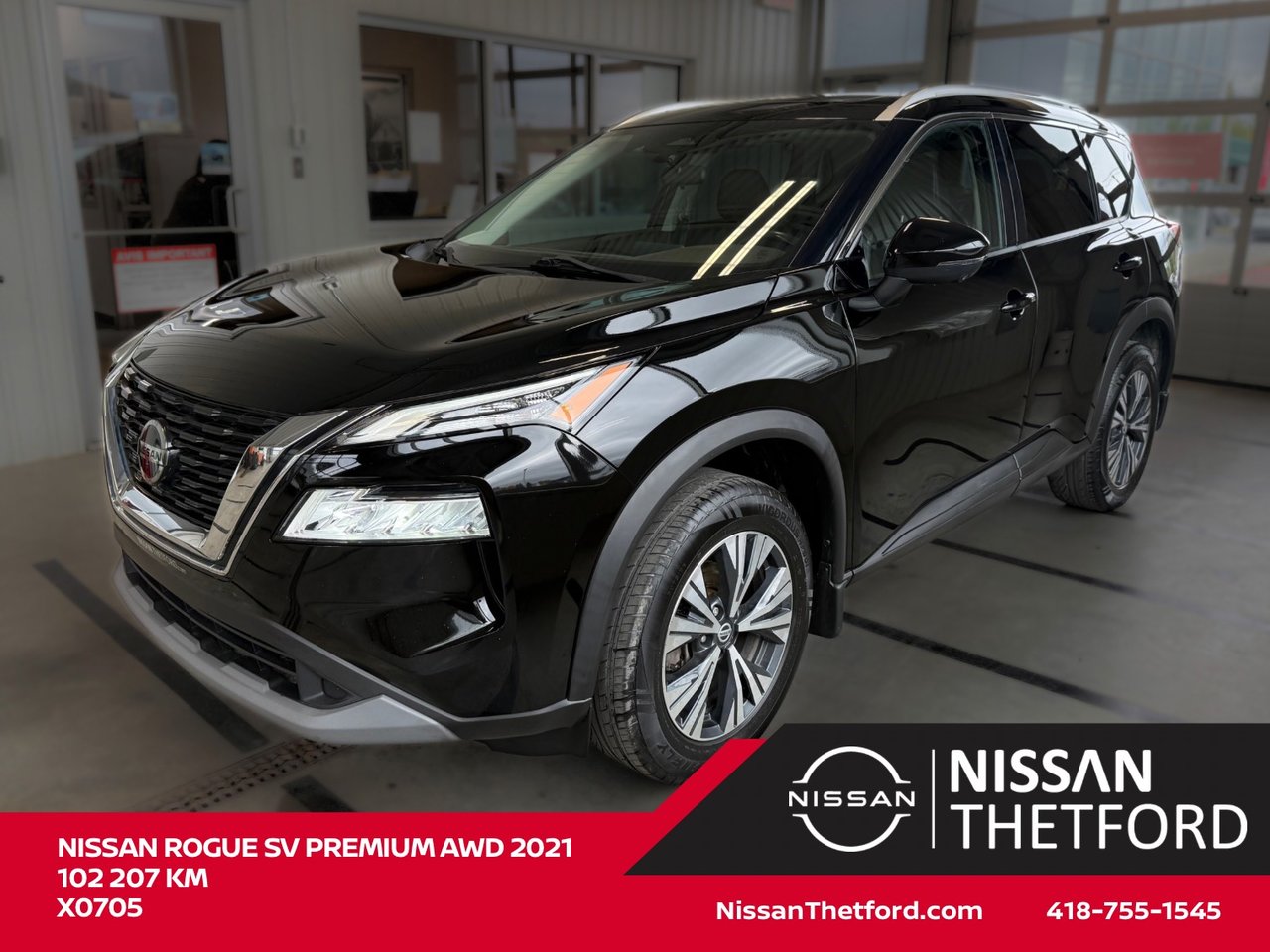 Black 2021 Nissan Rogue SUV / Crossover All-Wheel Drive Continuously Variable Transmission