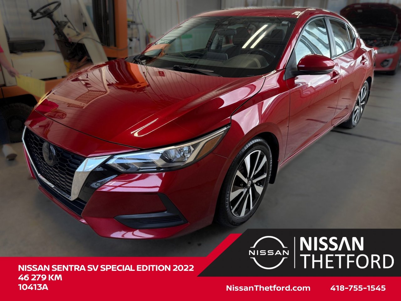 Red 2022 Nissan Sentra Sedan Front-Wheel Drive 