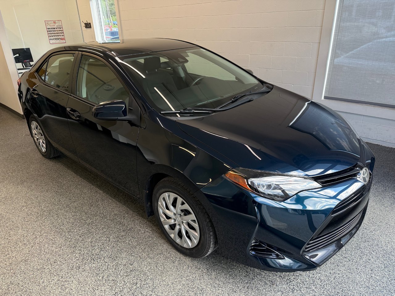 Blue 2017 Toyota Corolla Sedan Front-Wheel Drive Continuously Variable Transmission