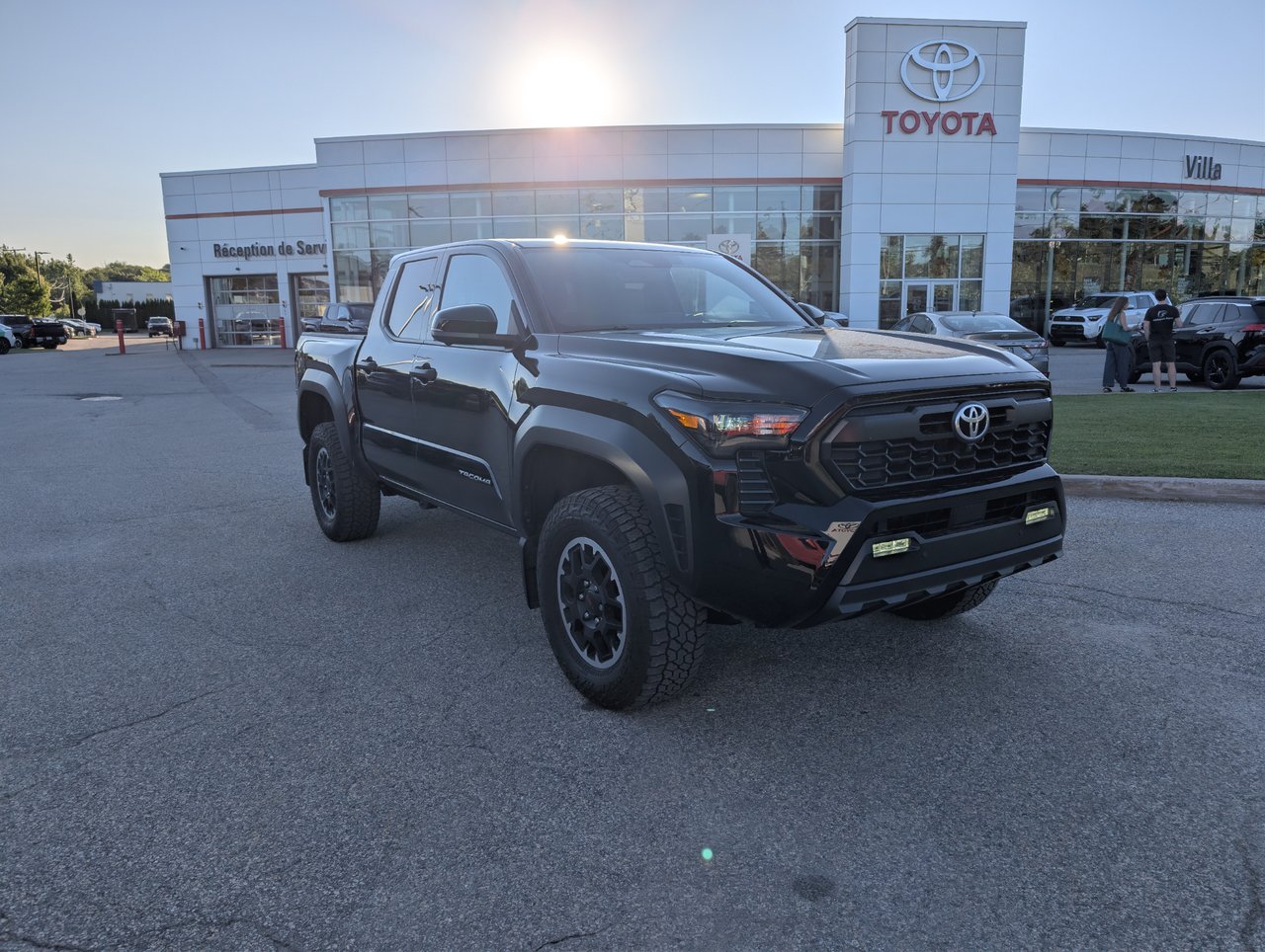 Black 2025 Toyota Tacoma Pickup Truck Four-Wheel Drive Automatic