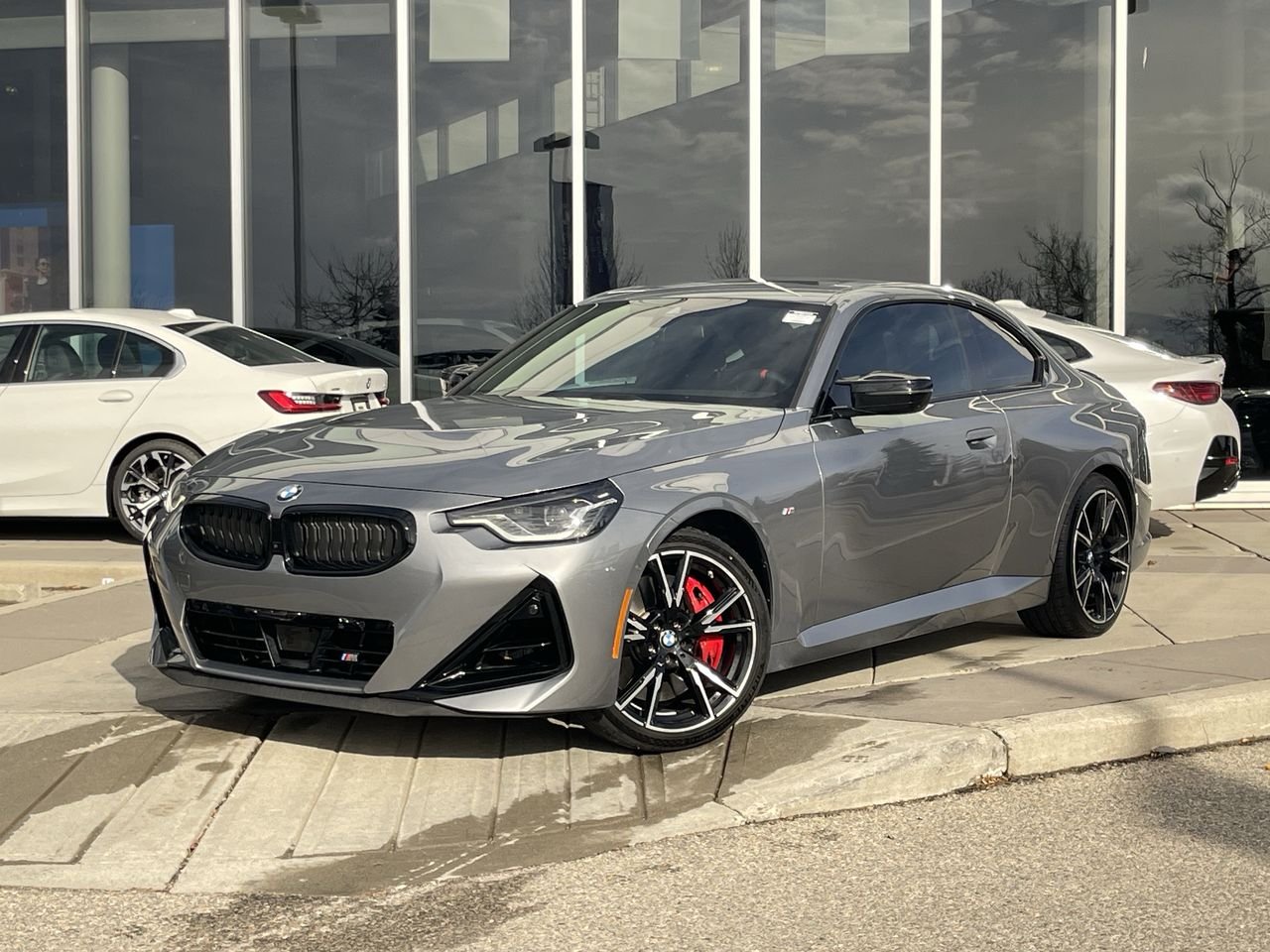 Gray (Skyscraper Grey Metallic) 2025 BMW 2 Series Coupe All-Wheel Drive Automatic