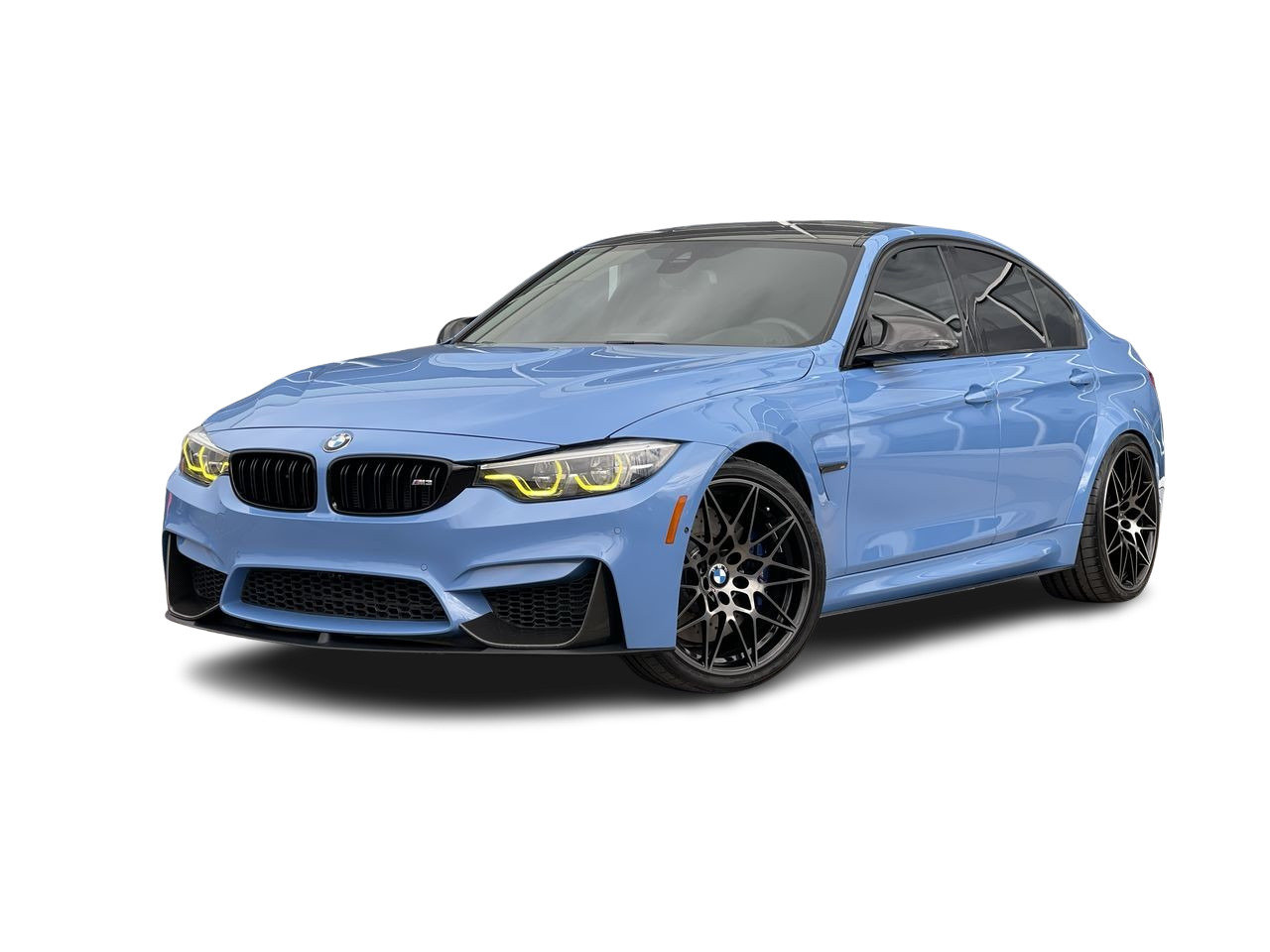 Yas Marina Blue Met 2018 BMW M3 Sedan RWD Sedan Rear-Wheel Drive Manual