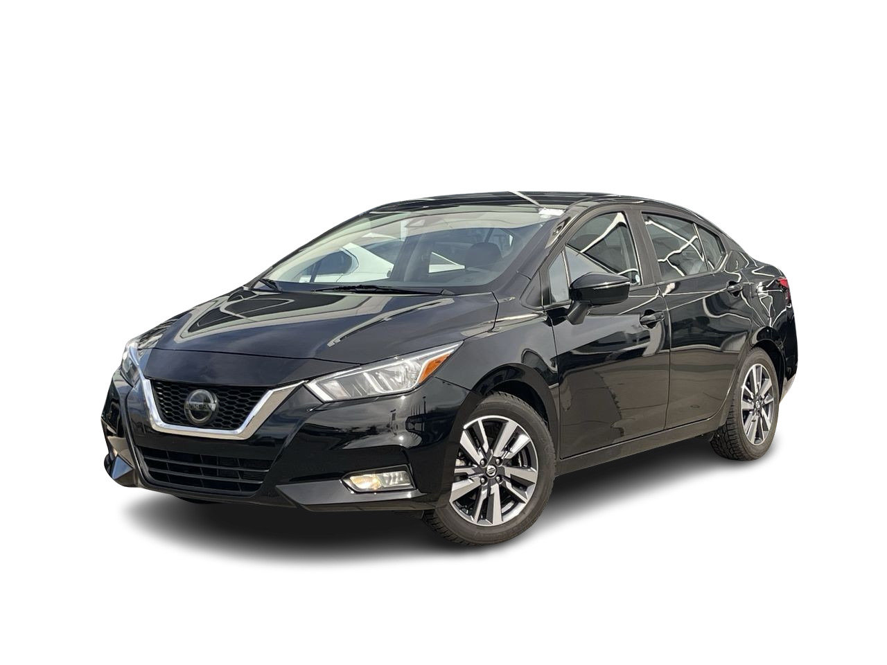 Super Black 2021 Nissan Versa Sedan Front-Wheel Drive Automatic