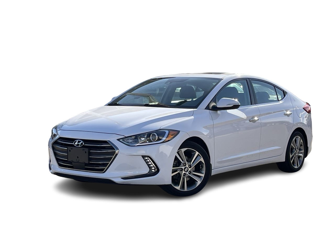 White 2017 Hyundai Elantra Sedan Front-Wheel Drive Automatic
