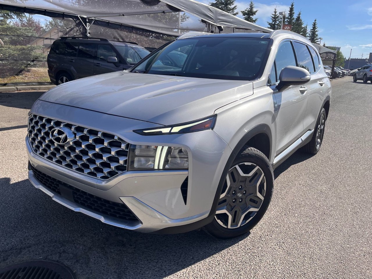 Typoon Silver Met 2021 Hyundai Santa Fe Hybrid SUV / Crossover Automatic