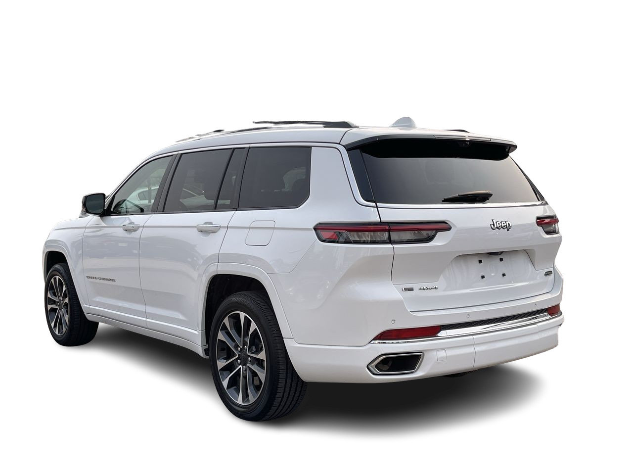 Used 2021 Bright White / Black Jeep L 4x4 V6 Overland, 7 Passenger, Leather image 7