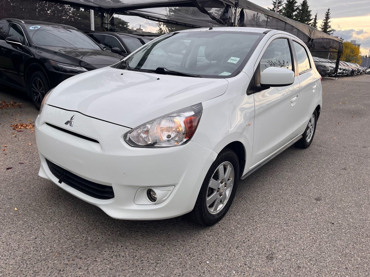 White 2014 Mitsubishi Mirage Hatchback Automatic