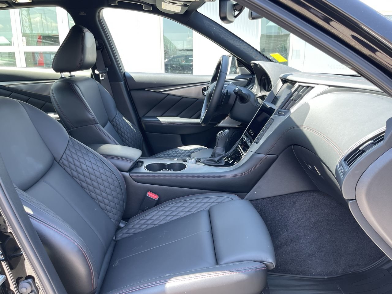 Used 2022 Midnight Black Pearl INFINITI Red Sport I-Line ProActive image 32