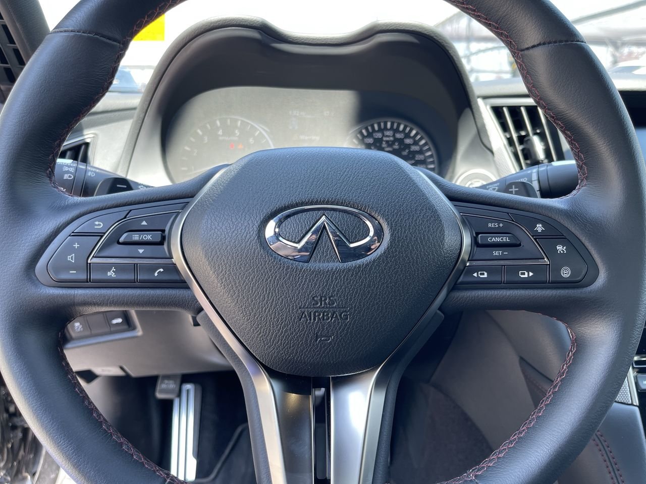 Used 2022 Midnight Black Pearl INFINITI Red Sport I-Line ProActive image 22