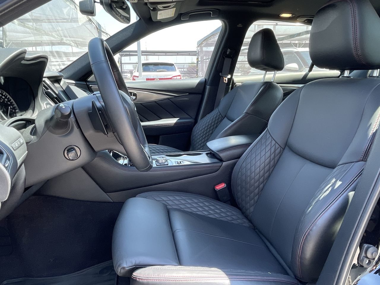 Used 2022 Midnight Black Pearl INFINITI Red Sport I-Line ProActive image 19