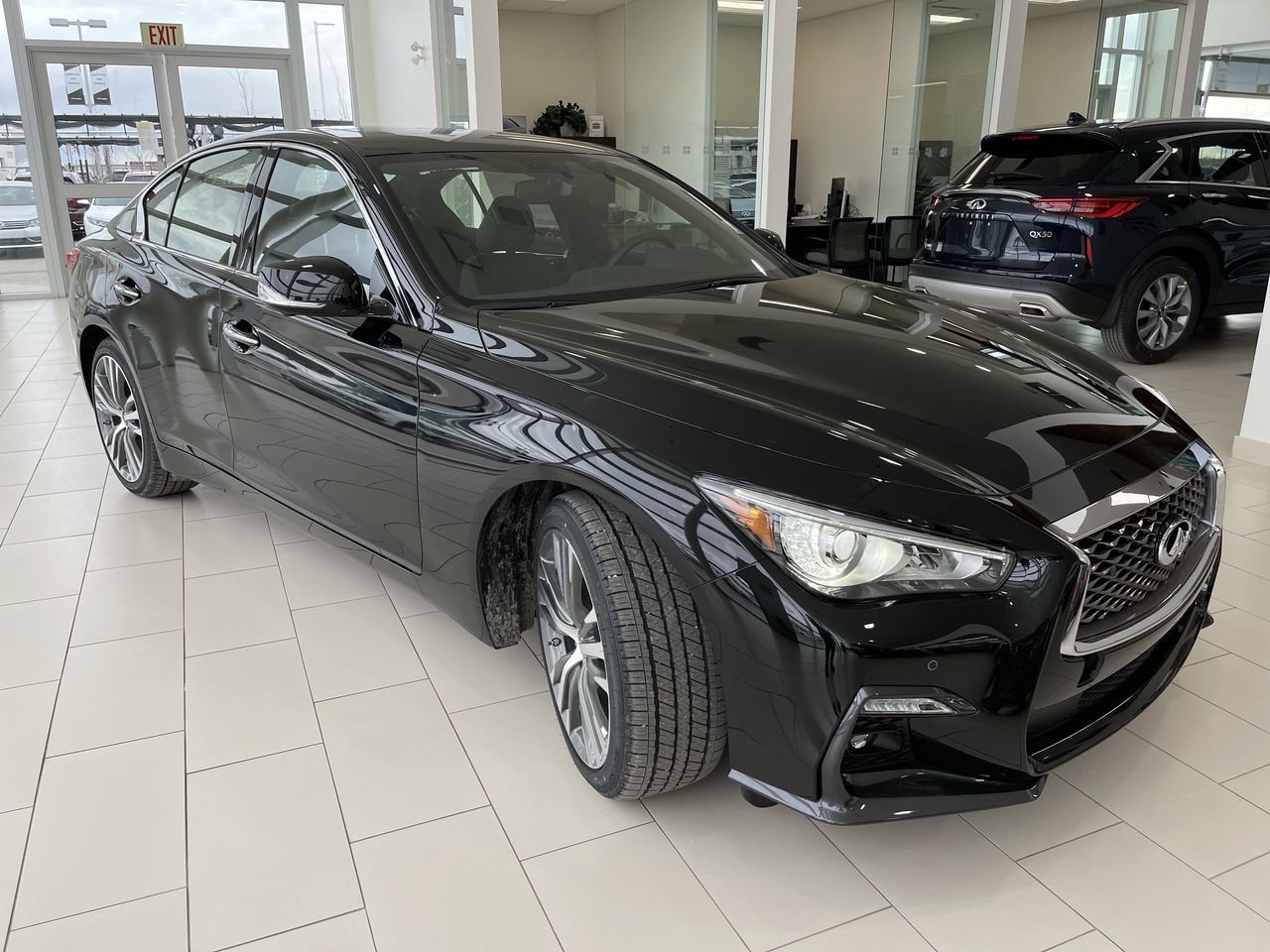 Used 2022 Midnight Black Pearl INFINITI Sport Tech image 8