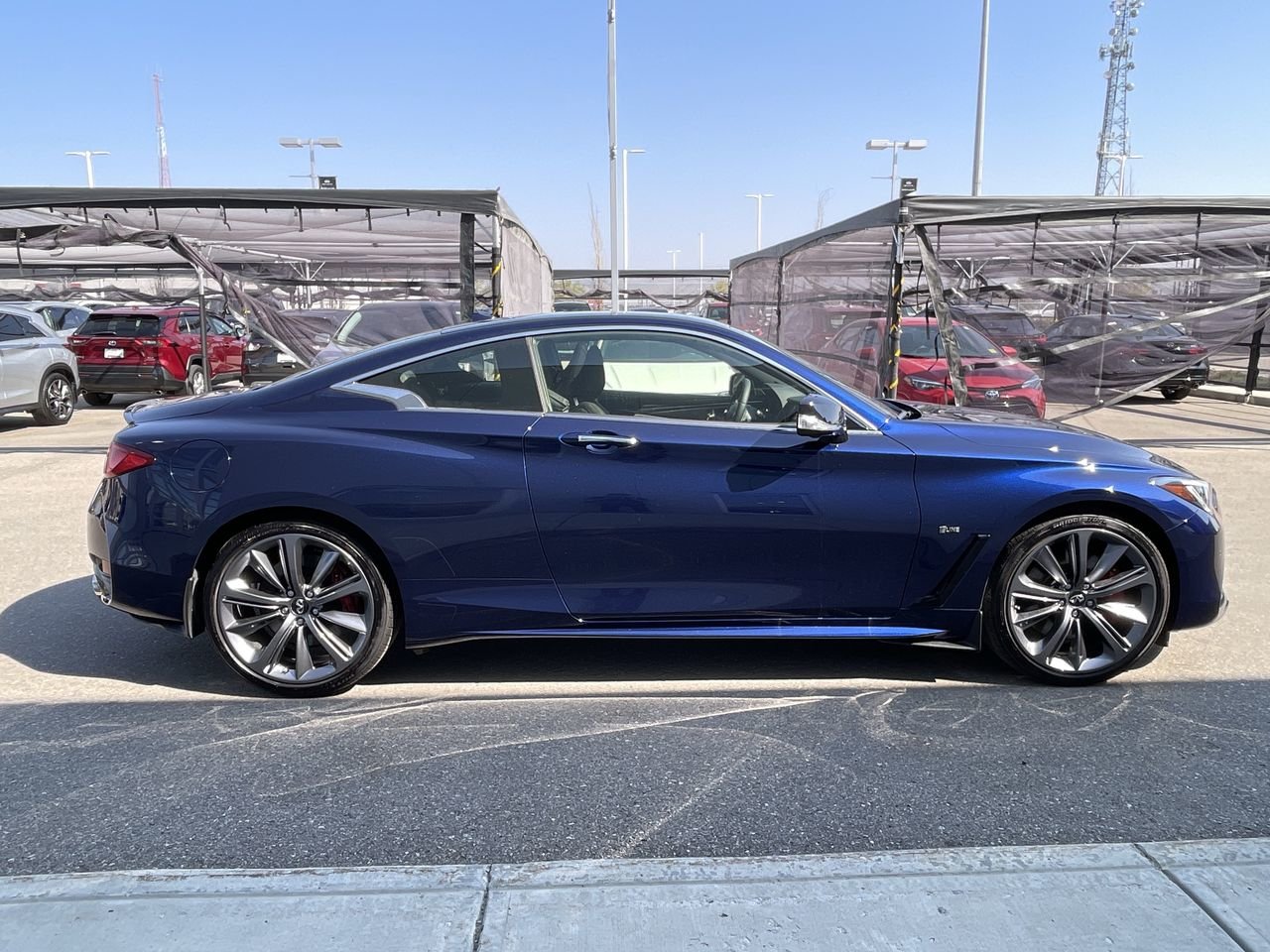 Used 2022 Grand Blue Pearl INFINITI 3.0T Red Sport I-Line image 13