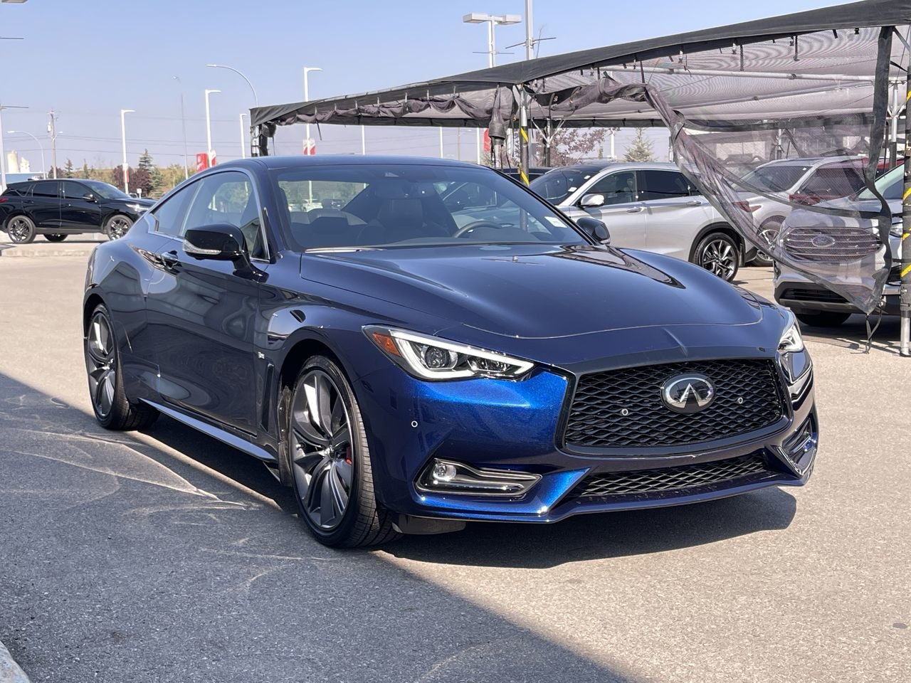 Used 2022 Grand Blue Pearl INFINITI 3.0T Red Sport I-Line image 16