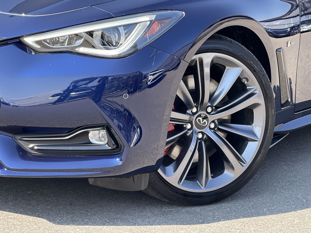 Used 2022 Grand Blue Pearl INFINITI 3.0T Red Sport I-Line image 18