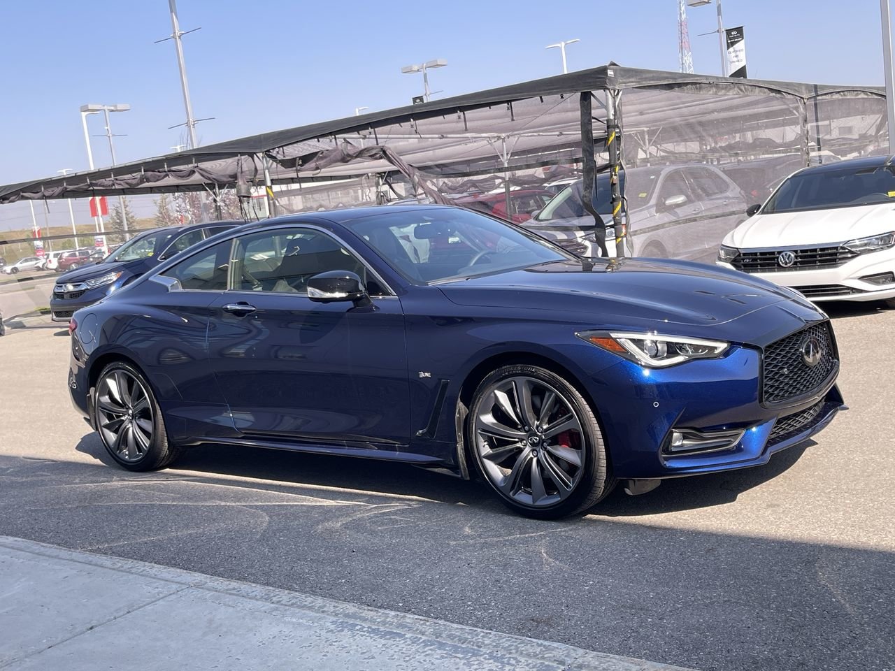 Used 2022 Grand Blue Pearl INFINITI 3.0T Red Sport I-Line image 14