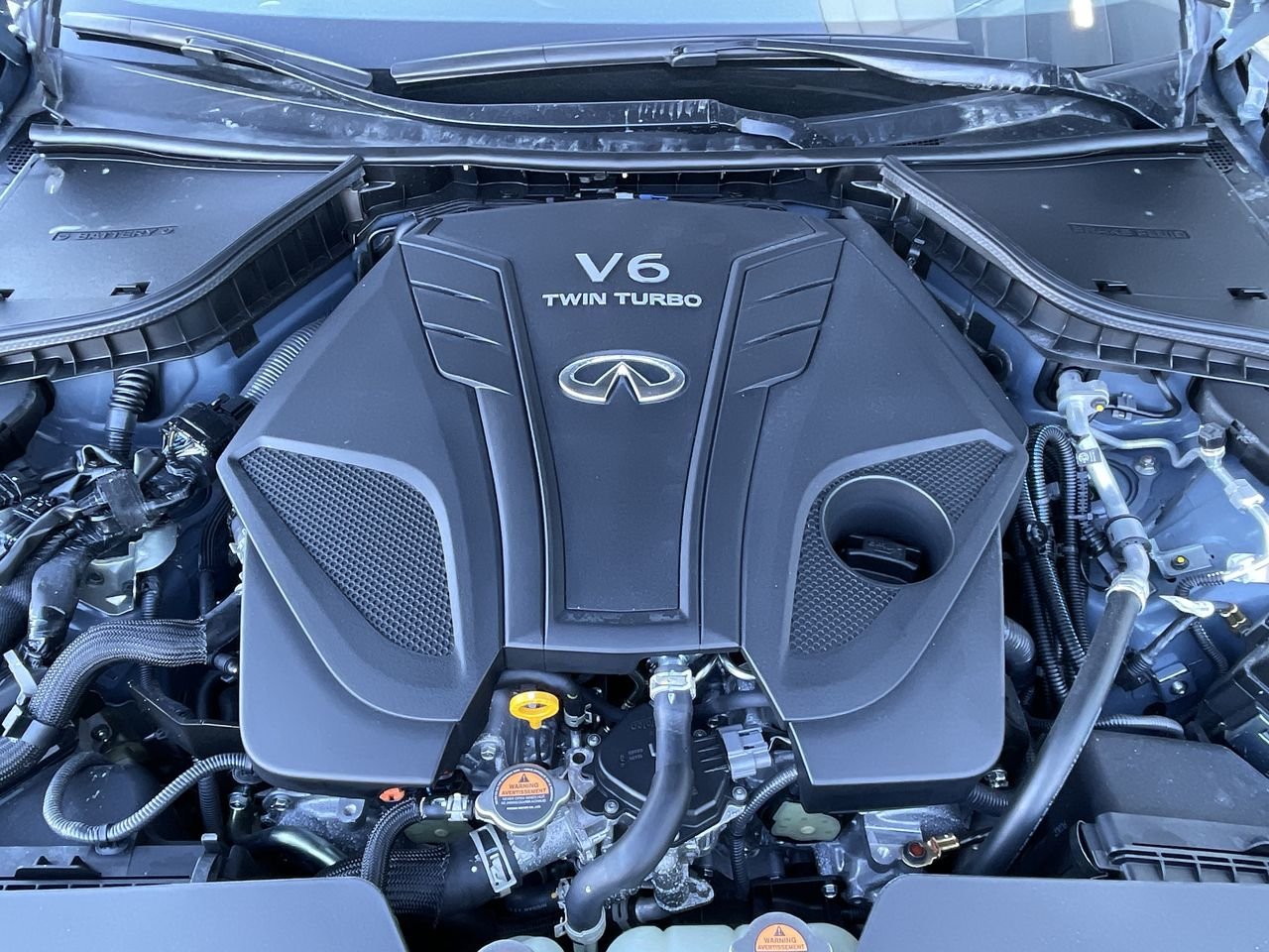 Used 2022 Slate Grey Pearl Met INFINITI 3.0T Red Sport I-Line image 33