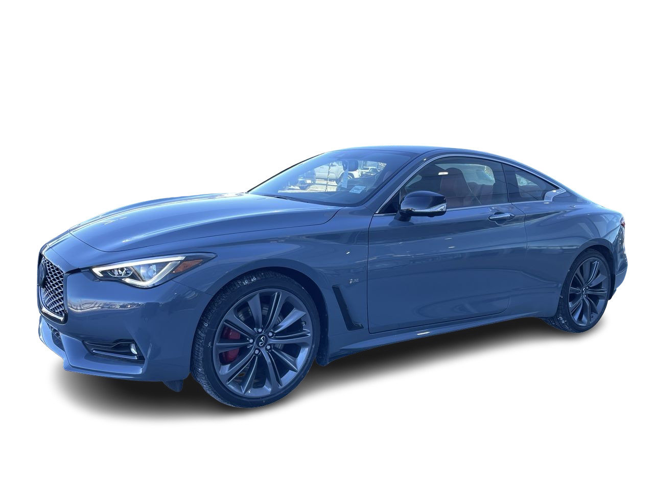 Used 2022 Slate Grey Pearl Met INFINITI 3.0T Red Sport I-Line image 4