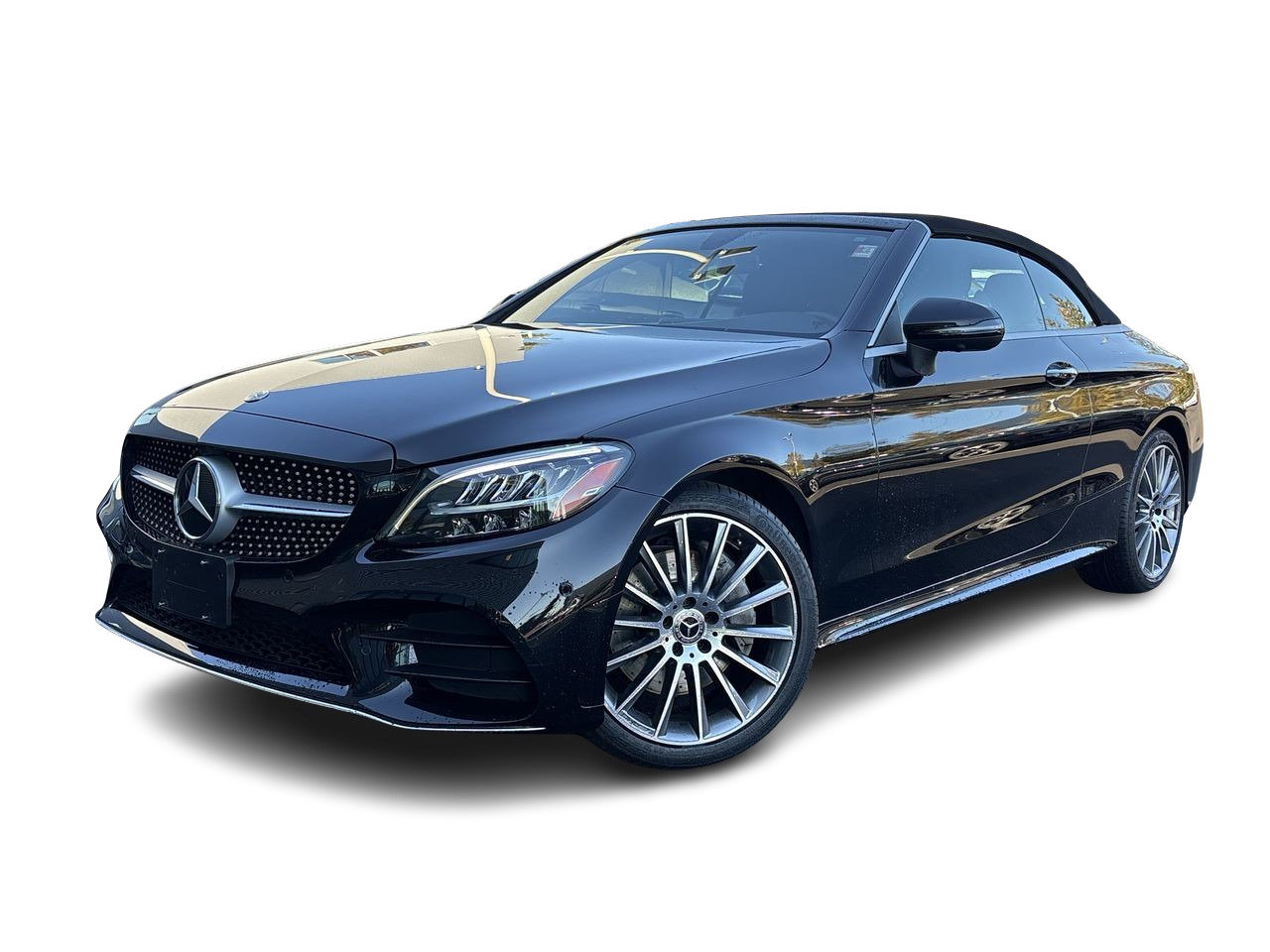 Black 2021 Mercedes-Benz C-Class Convertible All-Wheel Drive Automatic