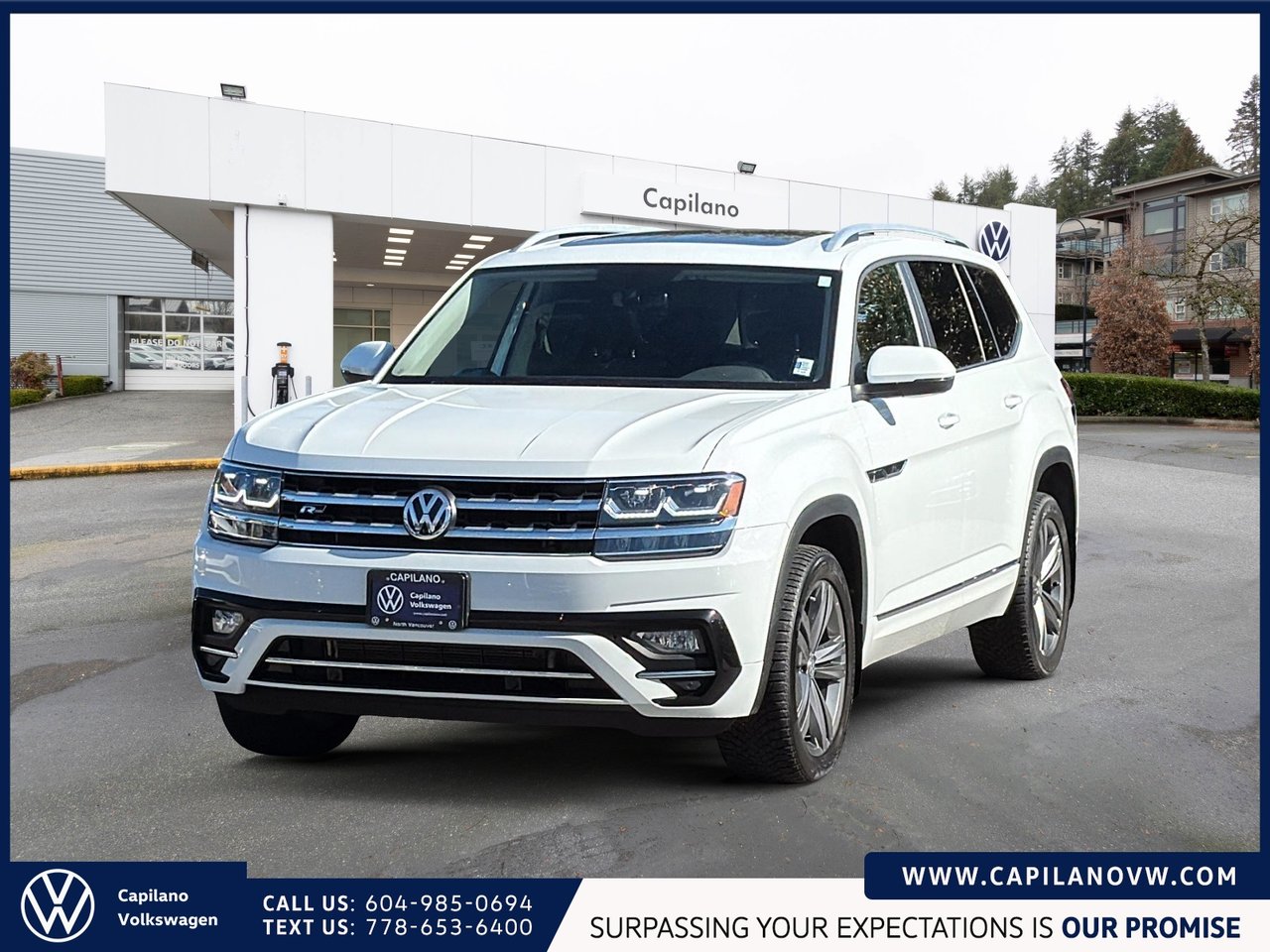 2019 Volkswagen Atlas Highline 3.6L 4MOTION | R Line Package | 3rd Row Just Arrived! Local Vehicle, Well Equipped
