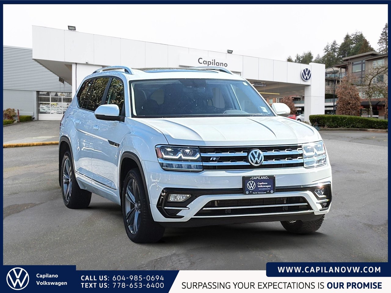2019 Volkswagen Atlas Highline 3.6L 4MOTION | R Line Package | 3rd Row Just Arrived! Local Vehicle, Well Equipped