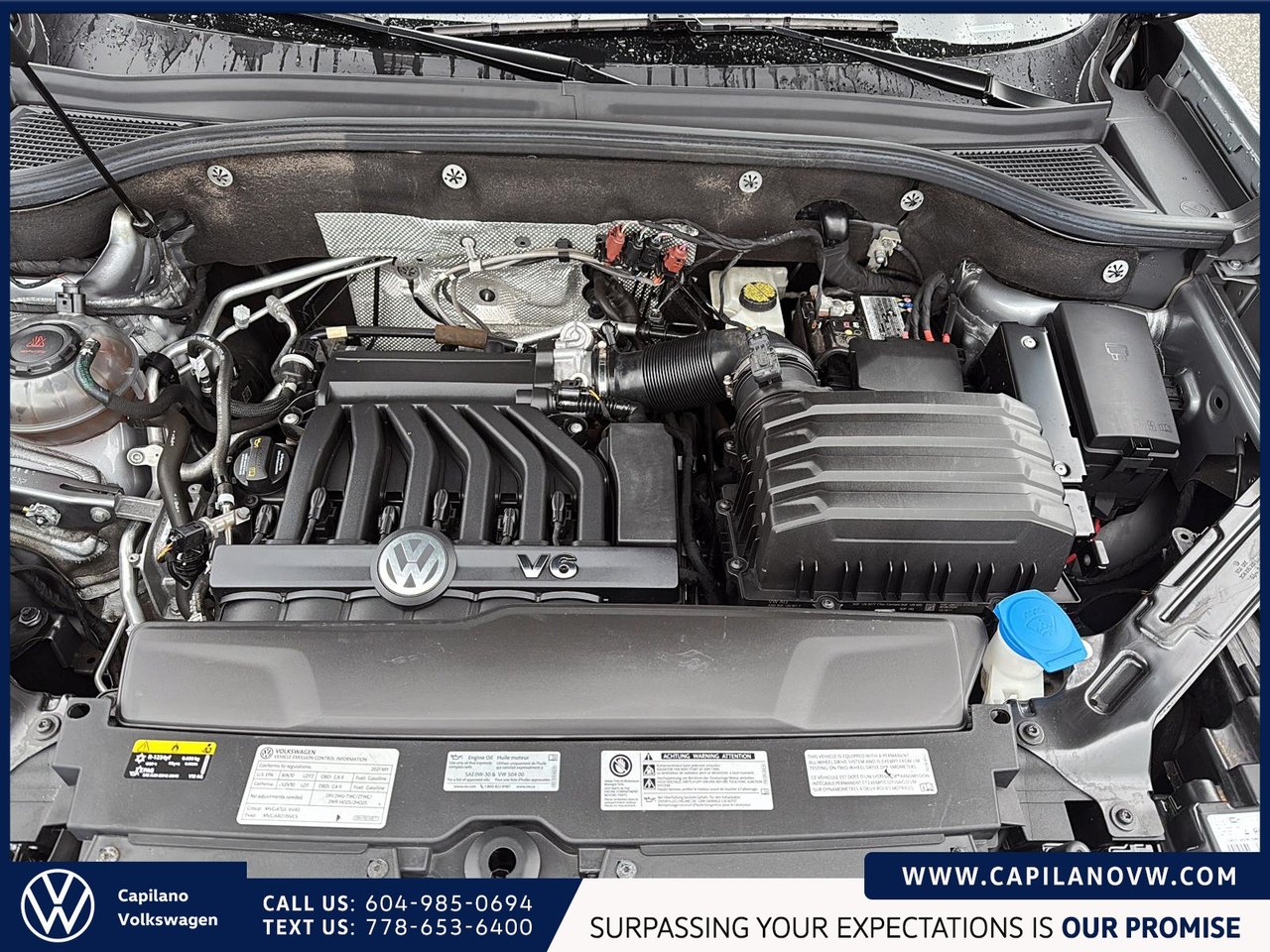 2021 Volkswagen Atlas Highline 3.6L 4MOTION + Captain's Chair Package Just Arrived! Local, No Accidents, AWD
