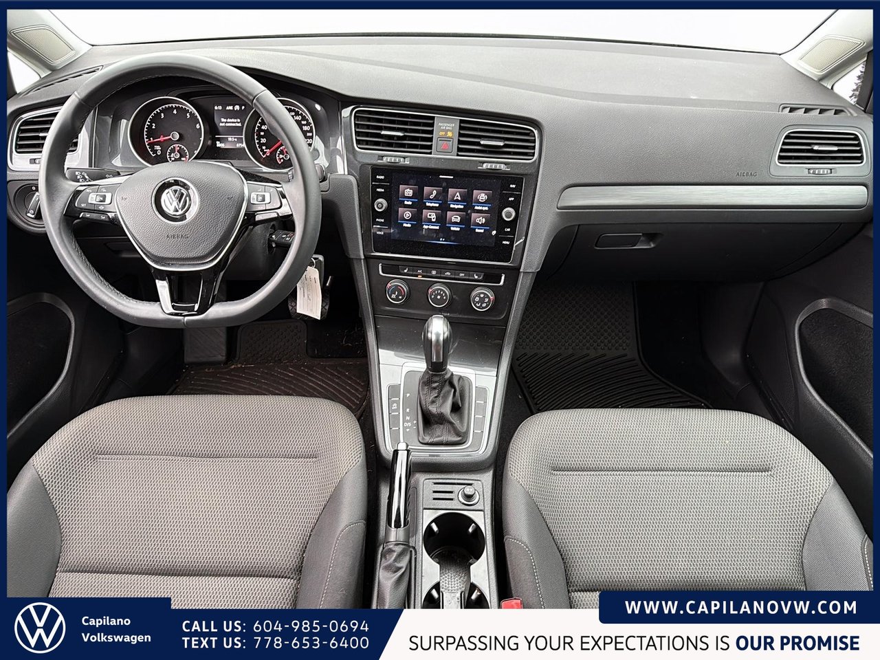 2021 Volkswagen Golf Comfortline 8-spd Automatic Just Arrived! Local, One Owner, Super Low KM!