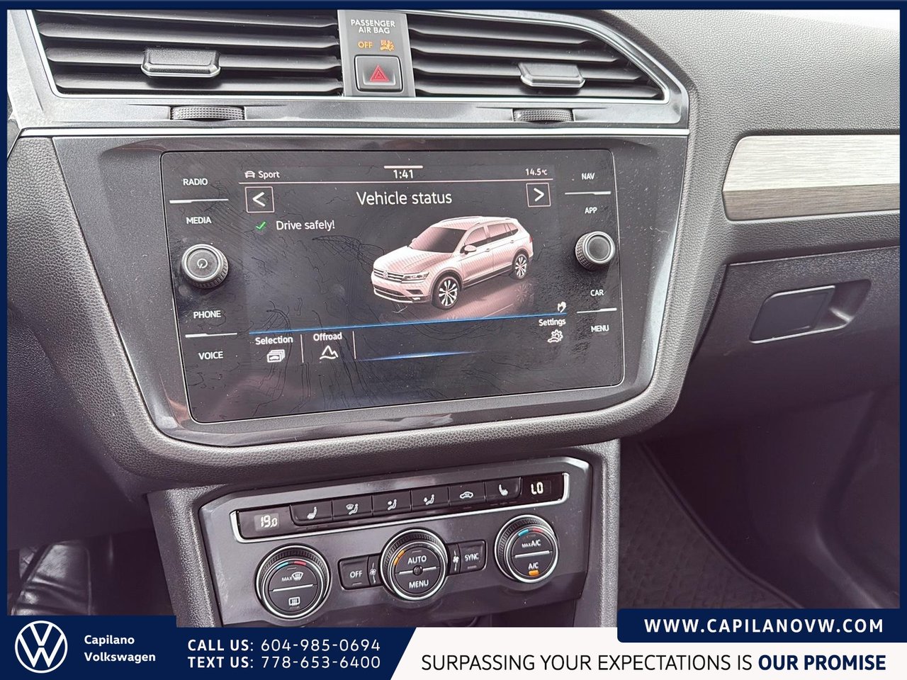 2021 Volkswagen Tiguan COMFORTLINE 4MOTION + Panoramic Sunroof Just Arrived! Local, One Owner, Low KM!,