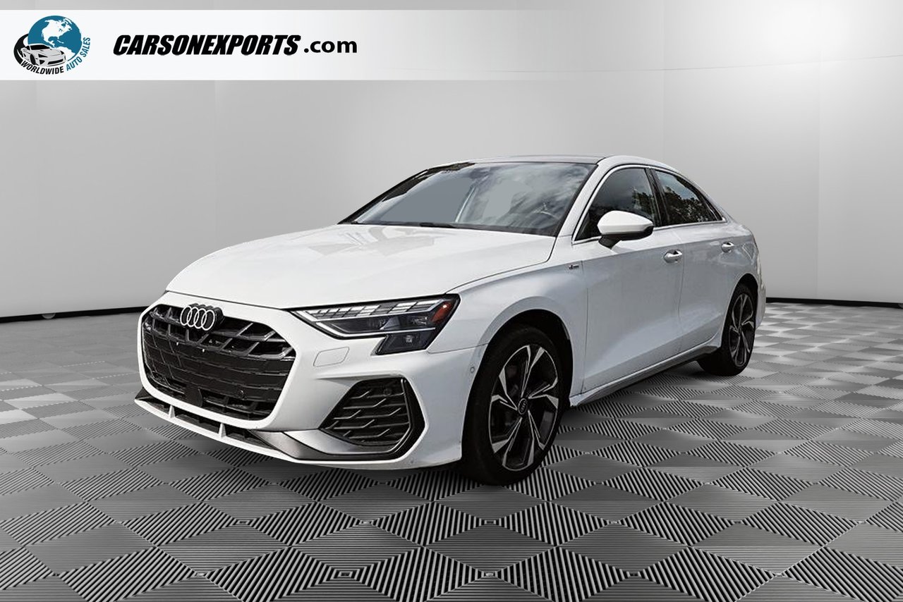 White 2025 Audi A3 Sedan Automatic
