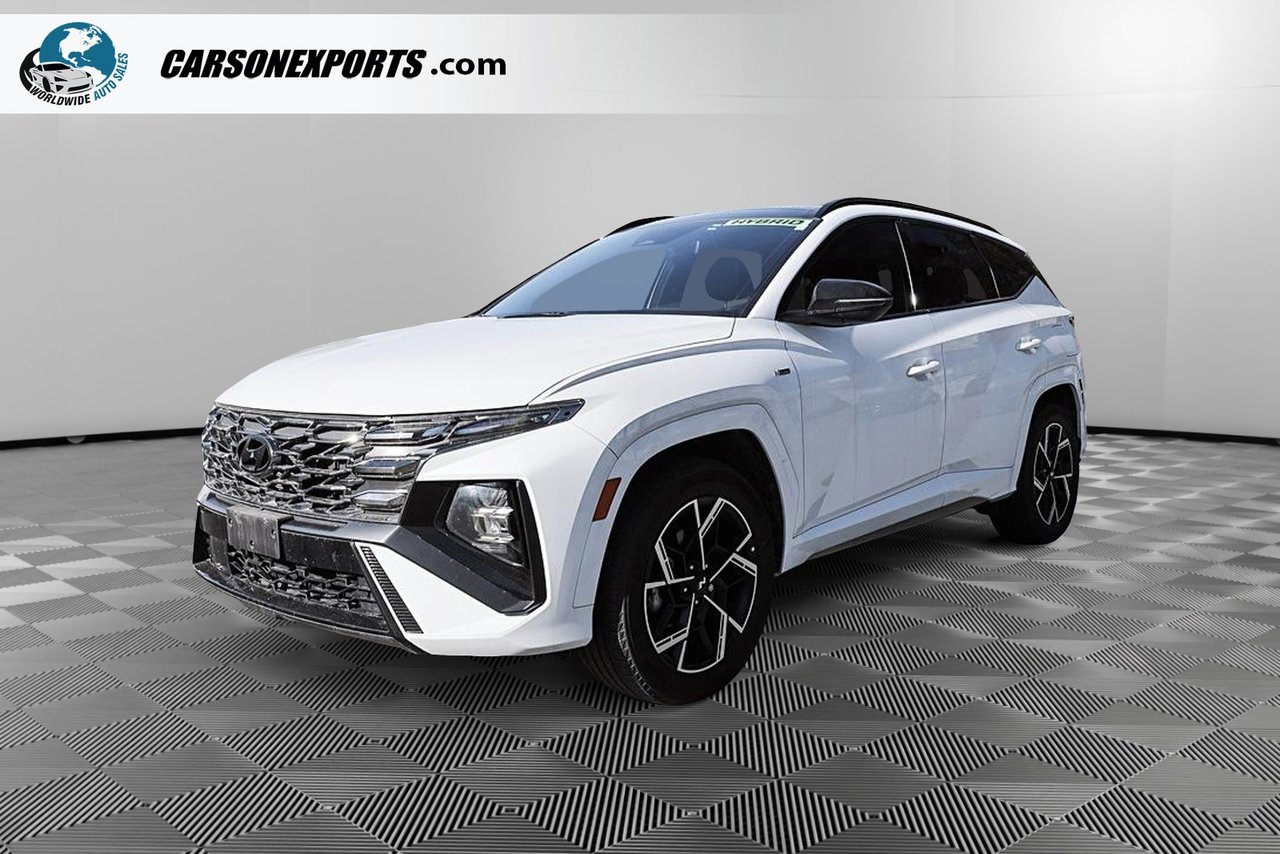 Creamy White Pearl 2025 Hyundai Tucson Hybrid SUV / Crossover All-Wheel Drive Automatic