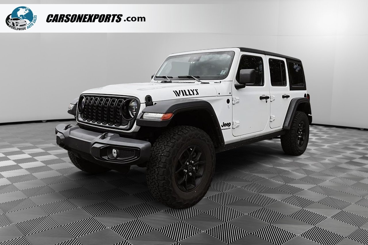 Bright White Clearcoat 2024 Jeep Wrangler SUV / Crossover Four-Wheel Drive Automatic