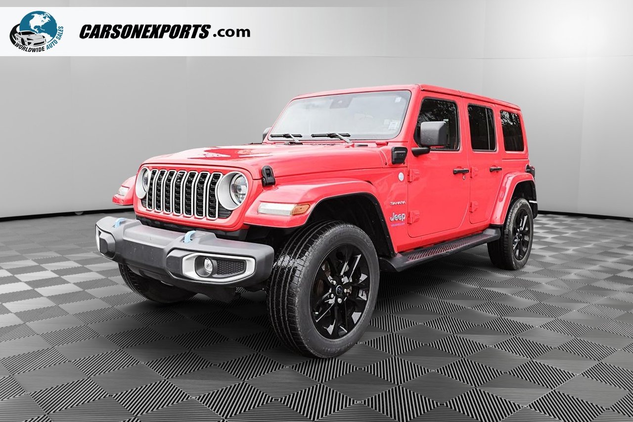 Firecracker Red Clearcoat 2024 Jeep Wrangler 4xe SUV / Crossover Four-Wheel Drive Automatic