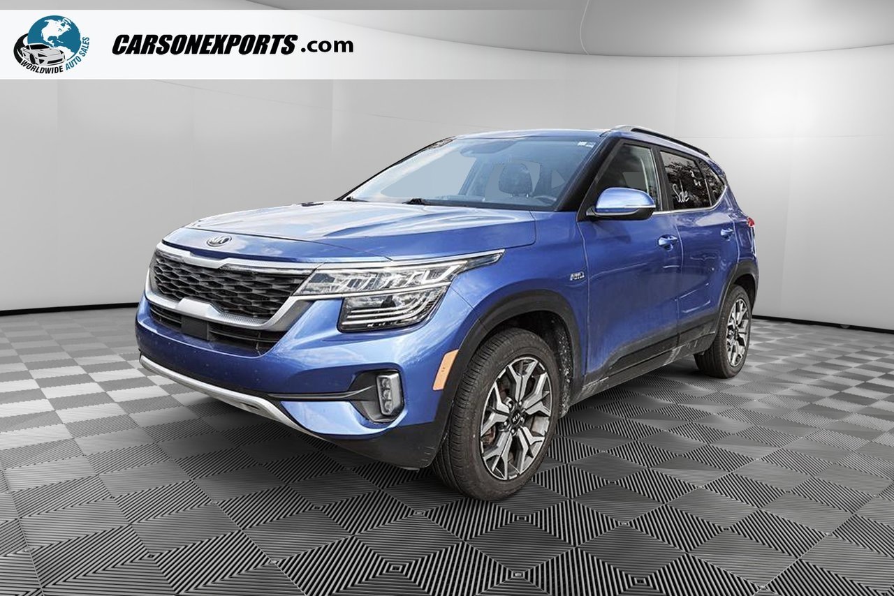 Blue 2021 Kia Seltos SUV / Crossover All-Wheel Drive Continuously Variable Transmission