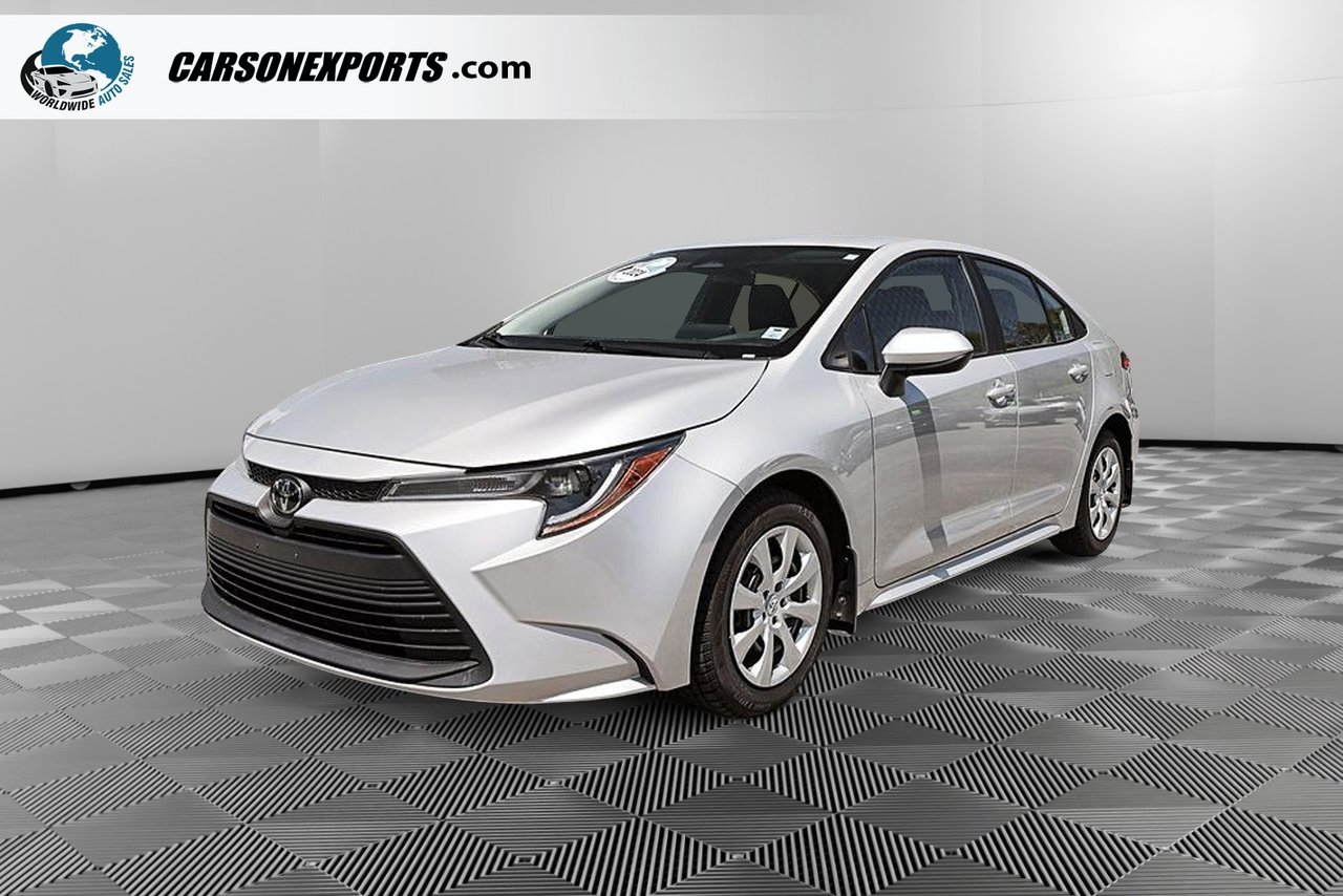 Silver 2024 Toyota Corolla LE FWD Sedan Front-Wheel Drive Continuously Variable Transmission
