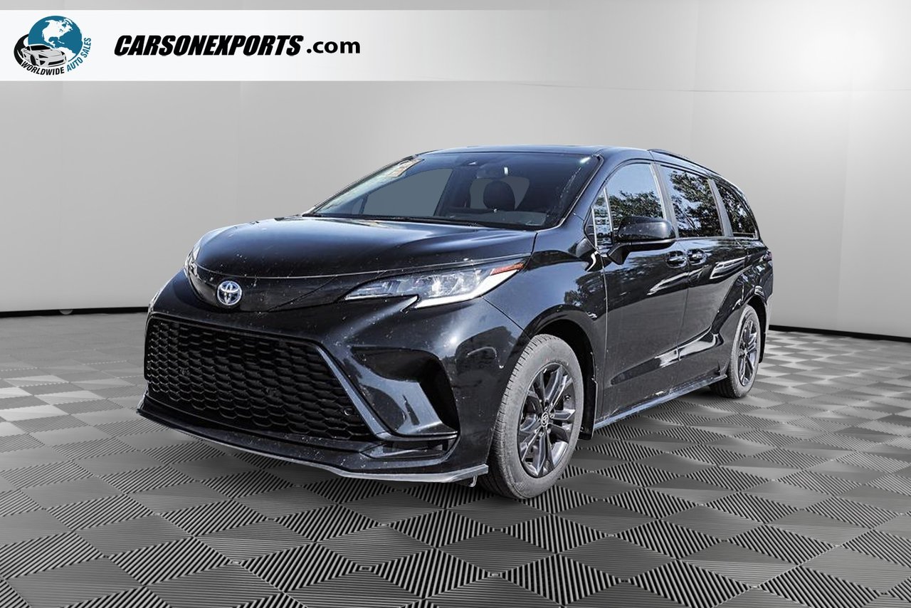 Black 2025 Toyota Sienna Minivan All-Wheel Drive Automatic