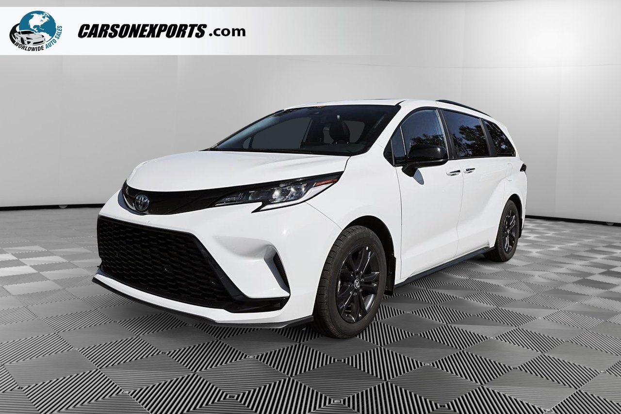 White 2025 Toyota Sienna Minivan All-Wheel Drive Automatic