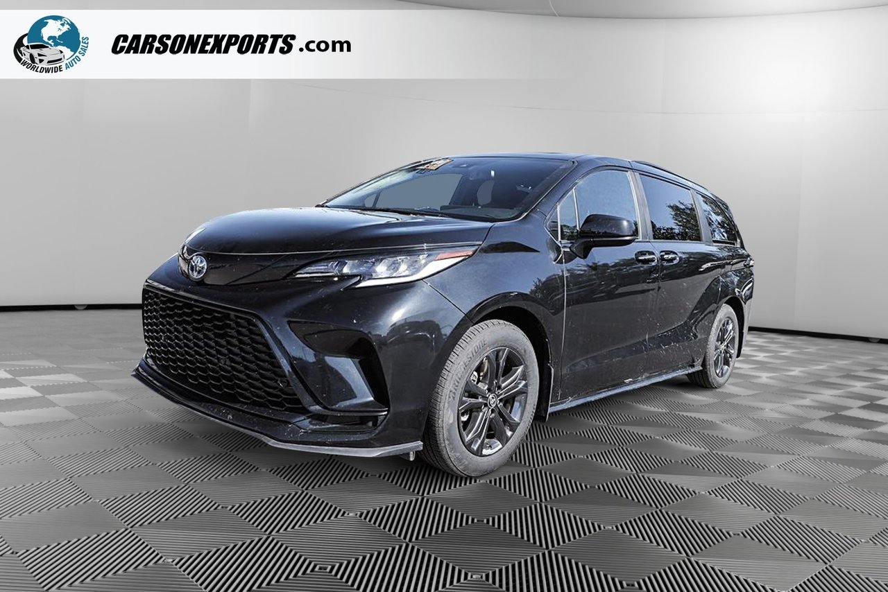 Black 2025 Toyota Sienna Minivan All-Wheel Drive Automatic