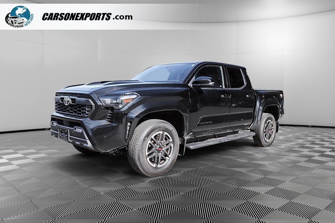 Black 2025 Toyota Tacoma Pickup Truck Four-Wheel Drive Manual