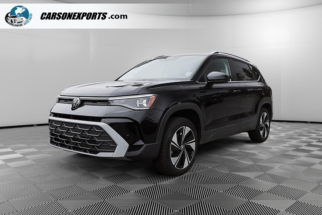 Black 2025 Volkswagen Taos SUV / Crossover All-Wheel Drive Automatic