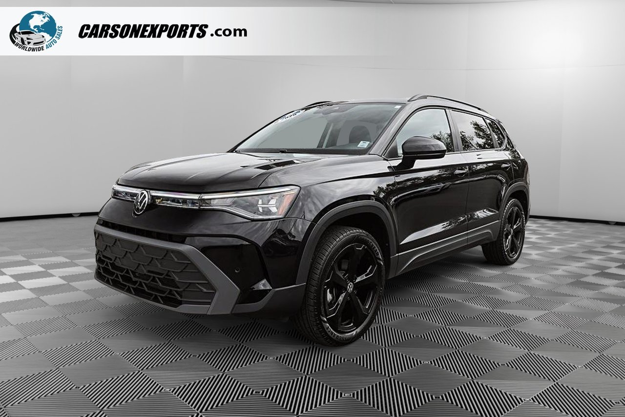 Black 2025 Volkswagen Taos SUV / Crossover Automatic
