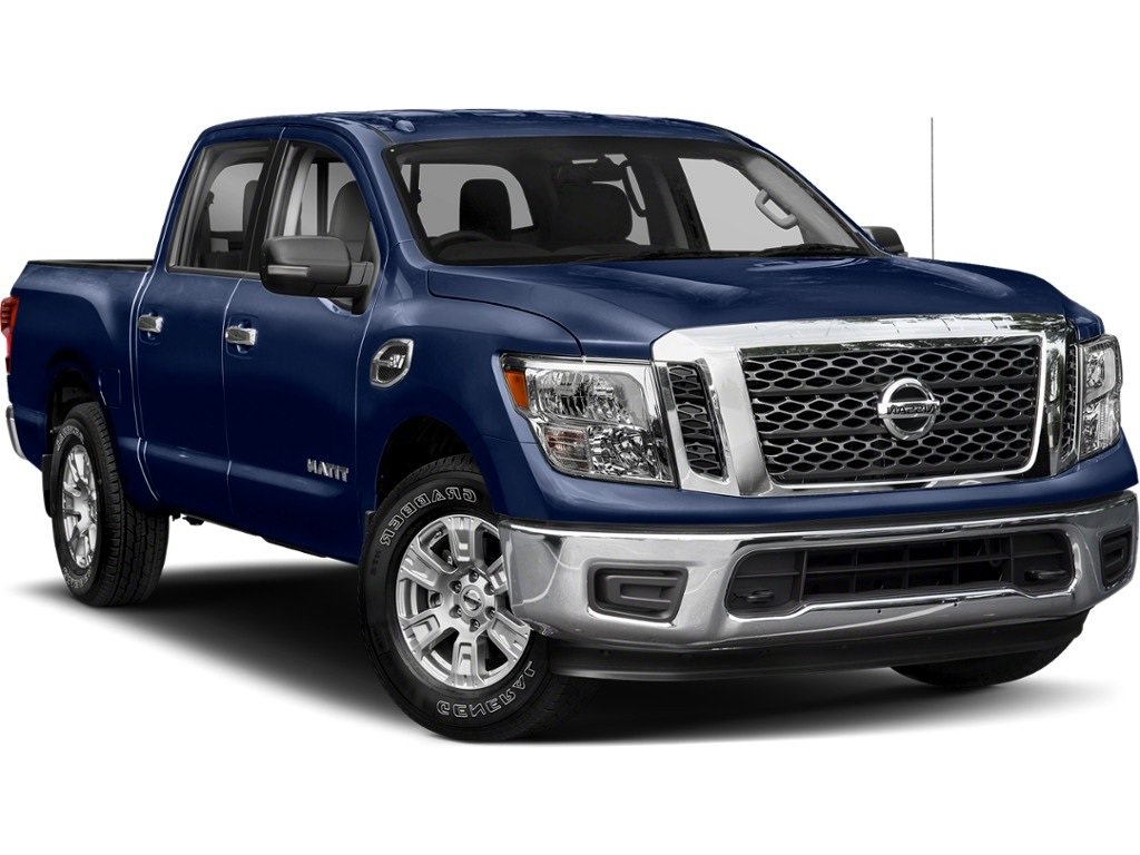 Deep Blue Pearl 2017 Nissan Titan SV Crew Cab 4WD Pickup Truck Four-Wheel Drive Automatic
