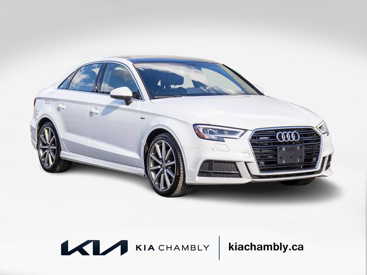 White 2017 Audi A3 Sedan Automatic