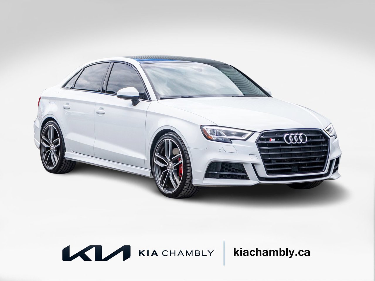 White 2018 Audi S3 Sedan Automatic