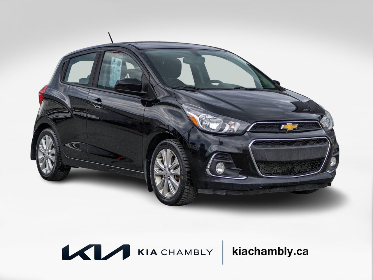 Black 2017 Chevrolet Spark Hatchback Front-Wheel Drive Continuously Variable Transmission