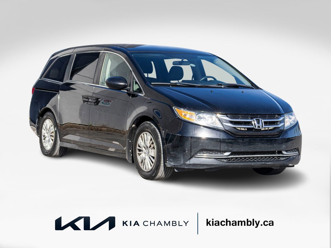 Black 2014 Honda Odyssey Minivan Front-Wheel Drive Automatic