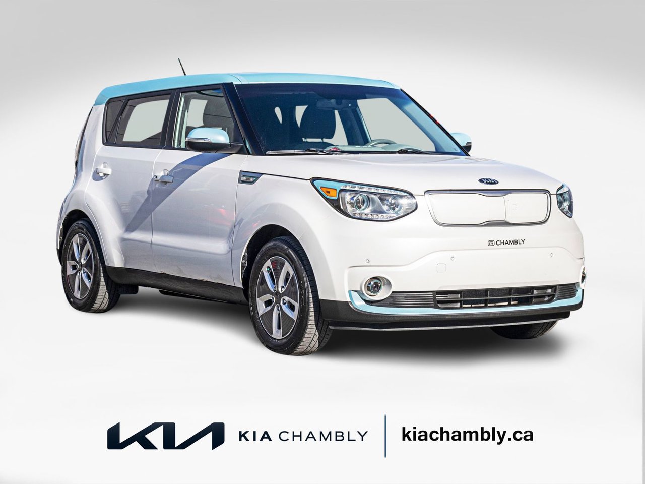 White 2019 Kia Soul EV Wagon Automatic